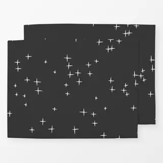 Tischset Stars anthrazit