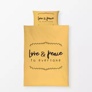 Bettwäsche Love and peace to everyone