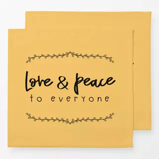 Servietten Love and peace to everyone