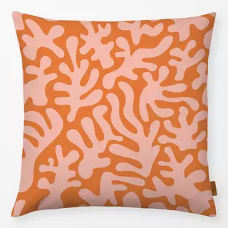 Kissen korallen muster - rosa orange