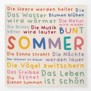 Tischdecke SOMMER VIBES - bunt