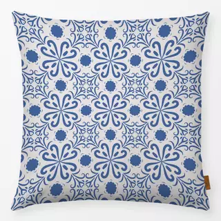 Kissen Blockprint Indigo Muster 3