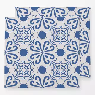 Servietten Blockprint Indigo Muster 3