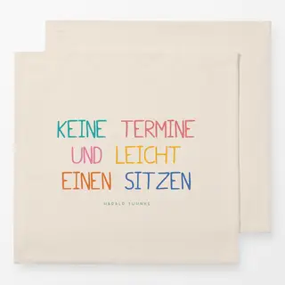 Servietten Definition von Glück - bunt
