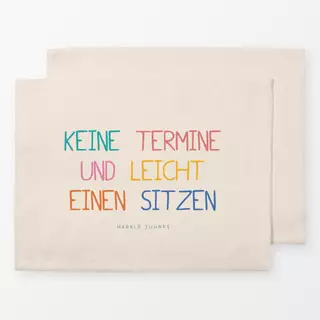 Tischset Definition von Glück - bunt
