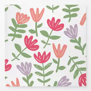 Tischdecke Flowers Muster hell