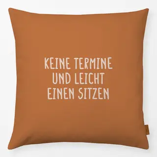 Kissen Definition von Glück Orange