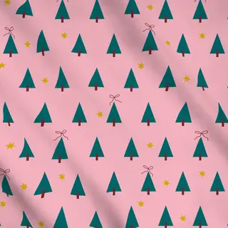 Meterware Christmas joy & love: Muster Tanne