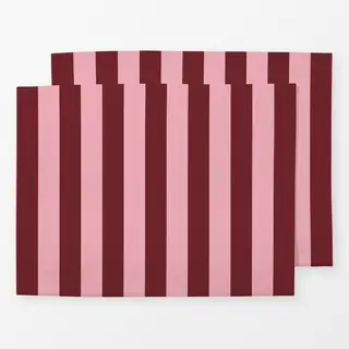 Tischset Rosa rot