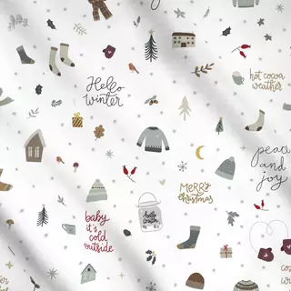 Meterware Hello Winter Cozy Kranz