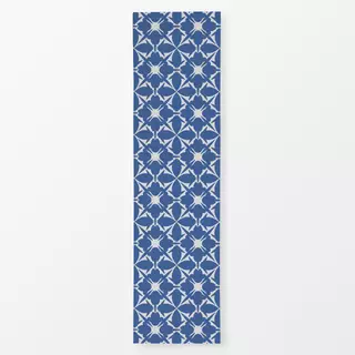 Tischläufer Blockprint Indigo Muster 6