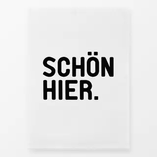 Geschirrtücher SCHÖN HIER - Nordic Typo