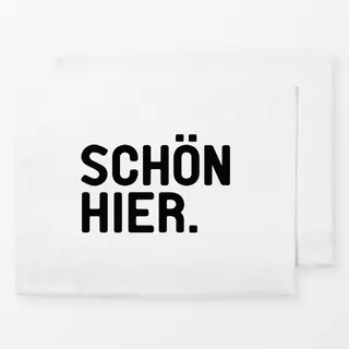 Tischset SCHÖN HIER - Nordic Typo