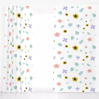 Dekovorhang good vibes flowers