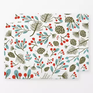 Tischset Mistletoe And Kisses white