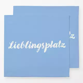 Servietten Lieblingsplatz hellblau