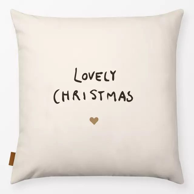 Kissen Lovely Christmas love von Fjord Studio