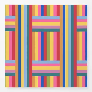 Tischdecke Streifen bunt