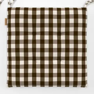 Sitzkissen calm gingham soft brown
