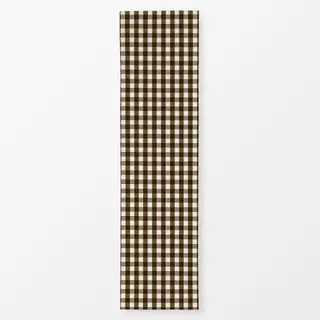 Tischläufer calm gingham soft brown