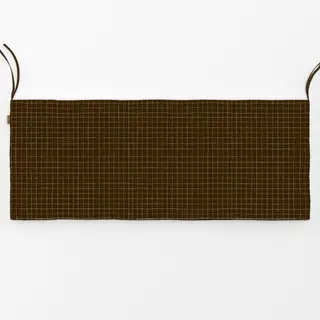 Bankauflage soft brown grid