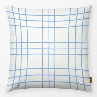 Kissen Lieblings Grid hellblau