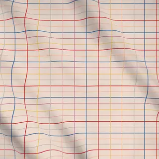 Meterware Colour grid bunt