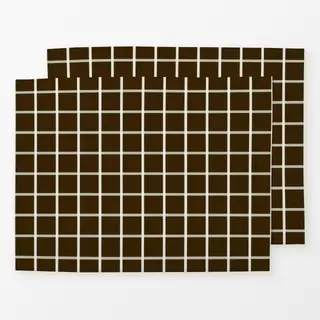 Tischset Calm Christmas grid soft brown