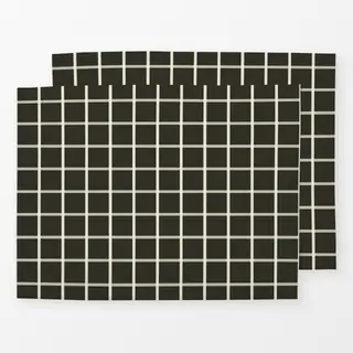 Tischset Calm Christmas Grid brown