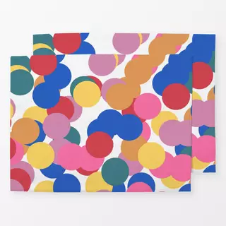 Tischset Konfetti bunt