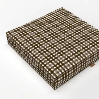 Bodenkissen Tartan brown light-brown