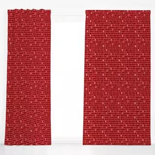 Dekovorhang Dancing Dots red