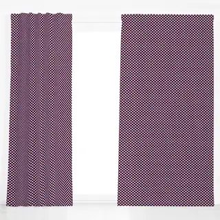 Dekovorhang Polkadots Blau