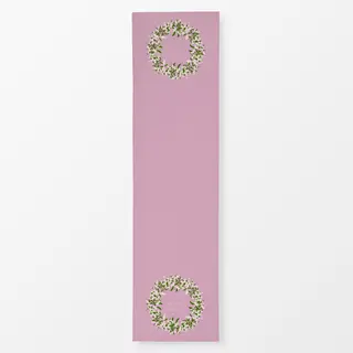 Tischläufer Kranz Typo Rosa
