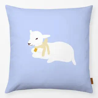 Kissen Osterlamm Blau