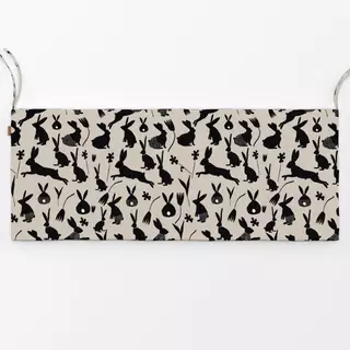 Bankauflage Osterhasen gemustert Beige
