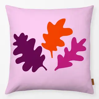 Kissen Herbstlaub Pink