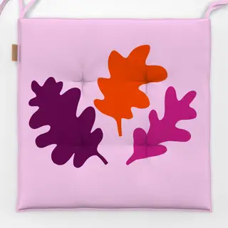 Sitzkissen Herbstlaub Pink