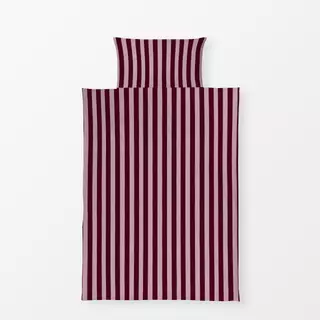 Bettwäsche Striped Burgund Red Rose von Studio ROSAGRAU