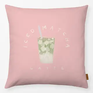 Kissen Iced Matcha Latte Pink