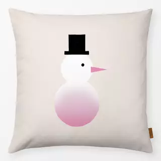 Kissen Schneemann Gradient