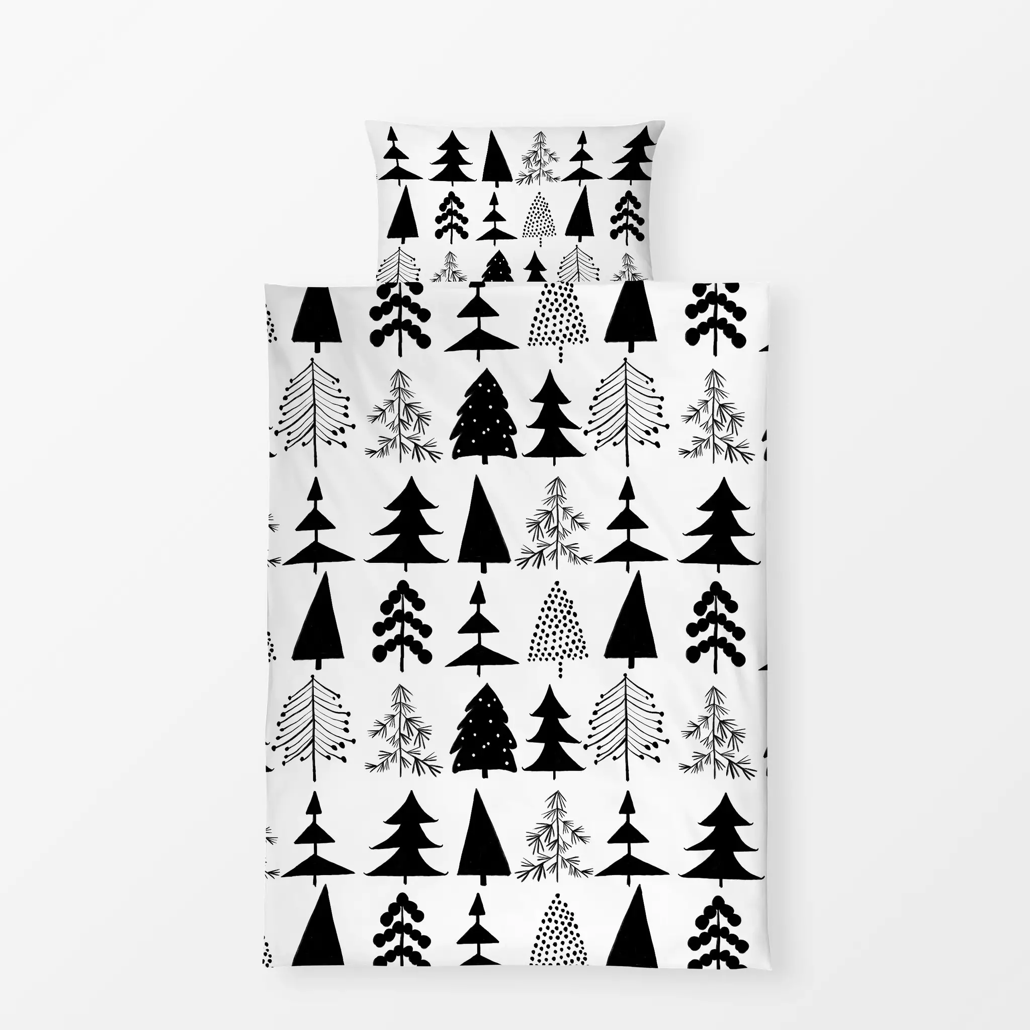 Bettwäsche Tannenbäume - Weihnachten - von „Sophie Augustin Illustration"; Merry Christmas, Tannenbaum, Weihnachtsbaum, Weih...