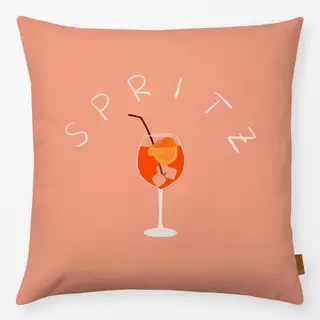 Kissen Spritz Bogentypo Apricot