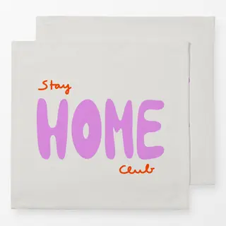 Servietten Stay Home Club