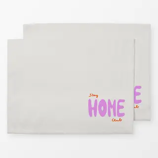 Tischset Stay Home Club
