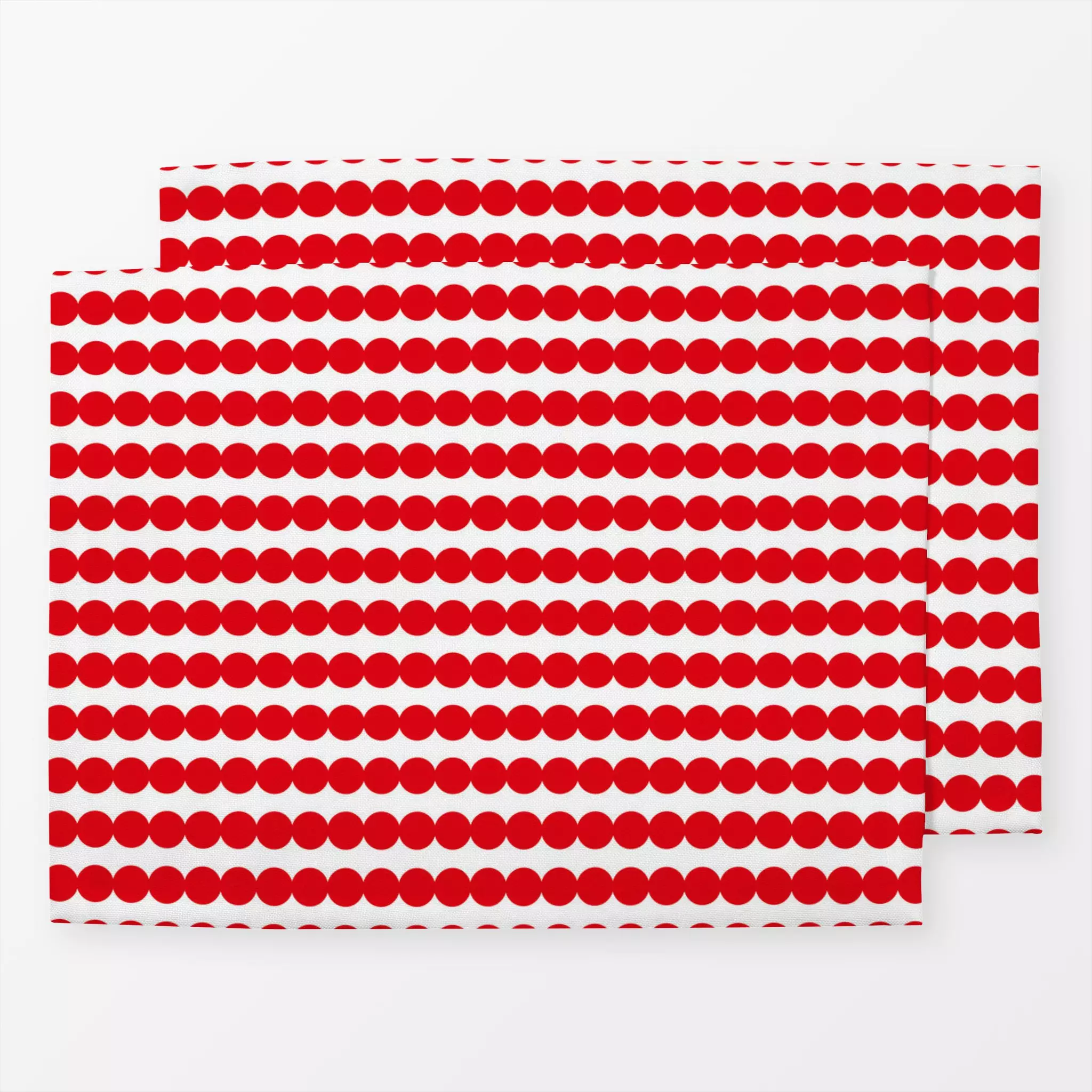 Tischset Punkte Rot, gemustert, von Sophie Augustin Illustration