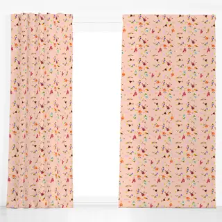 Dekovorhang Cocktails Pattern Apricot