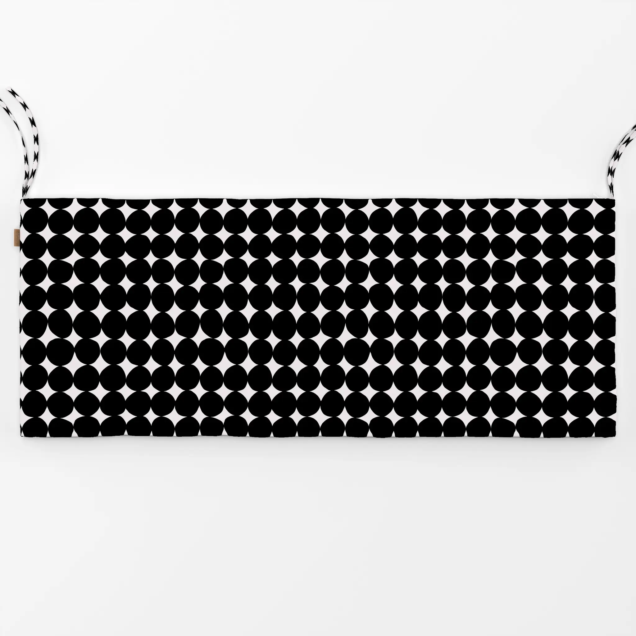 Bankauflage Organische Kreise Schwarz - Symbole & Muster - von „Sophie Augustin Illustration"; Muster, Punkte, Kreise, Dots,...