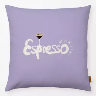 Kissen Esspresso Martini Typo Flieder