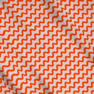 Meterware Wellenmuster Beige Orange